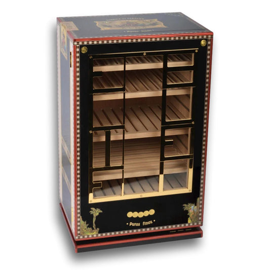 Elie Bleu Alba 150-Cigar Cabinet Humidor - Black  - Exterior