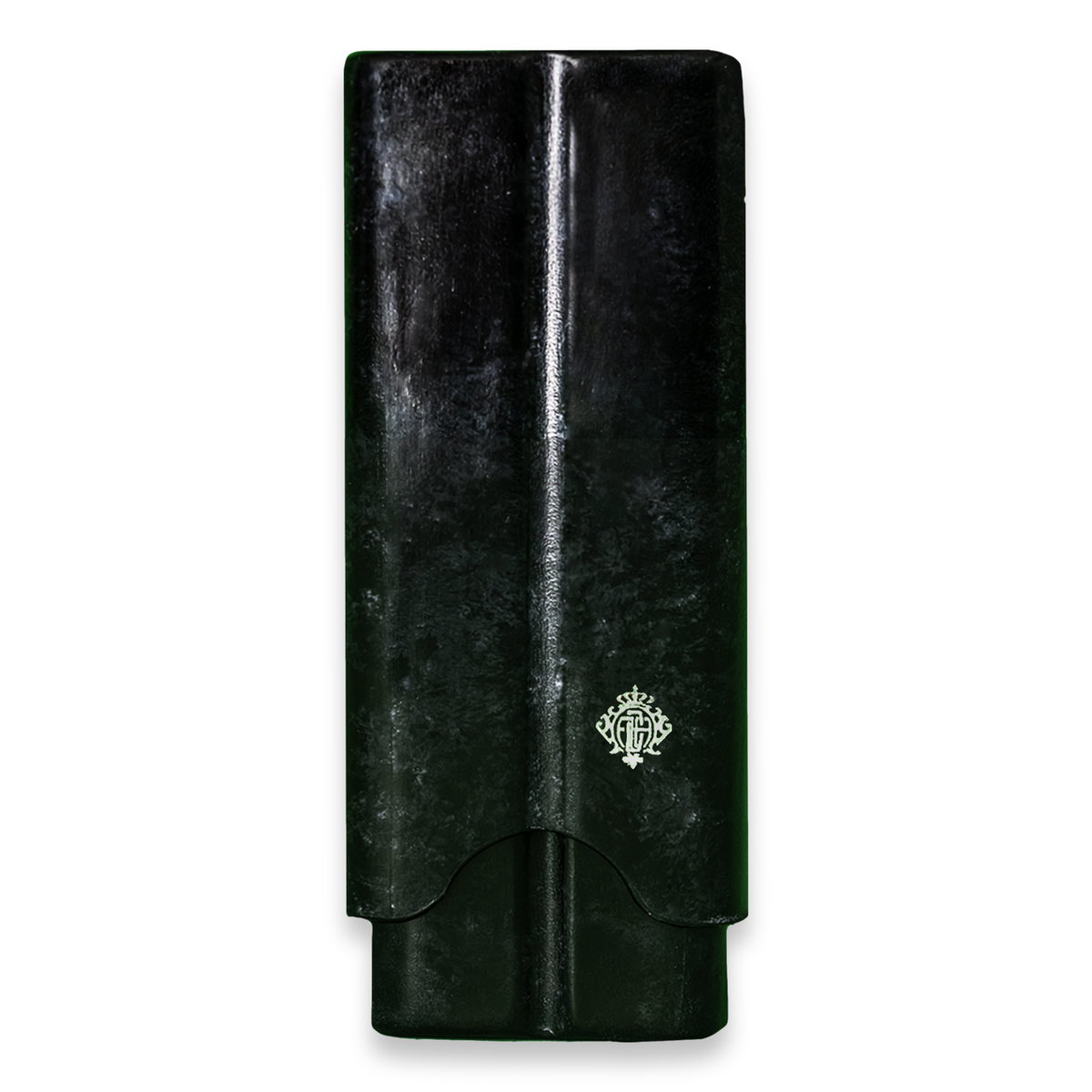 Artigiani Del Re Primo Fiore Leather 2-Finger Cigar Case - 2020 Limited Edition Collection - Fossil - Exterior Front