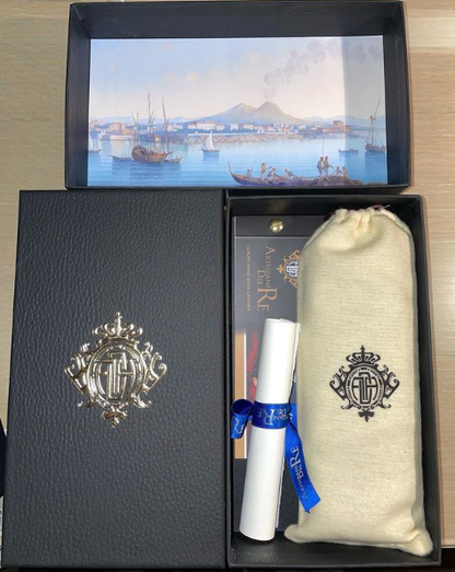 Artigiani Del Re Primo Fiore Leather 2-Finger Cigar Case - 2020 Limited Edition Collection - Mimetic - Lifestyle Gift Box