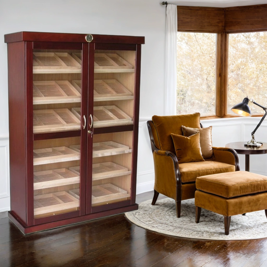 Prestige Bermuda 4,000-Cigar Cabinet Humidor - Lifestyle