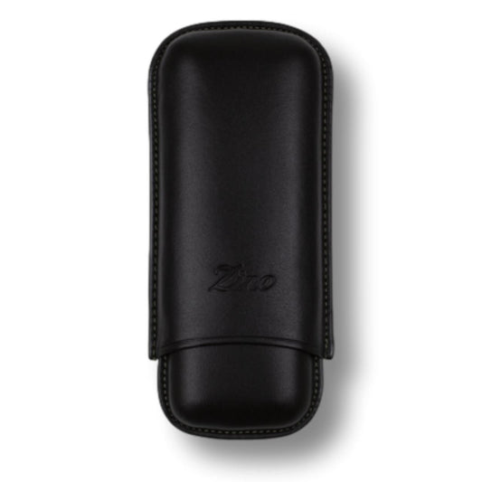 Davidoff Leather Soft Cigar Cases - Black & Mint R-2-Finger - Main Image - Front