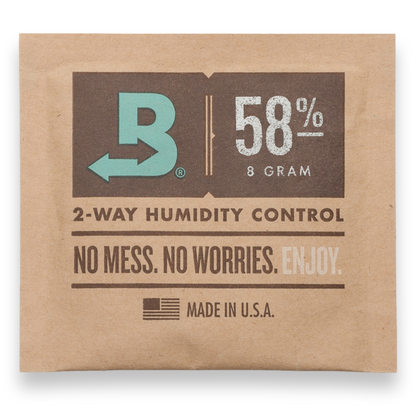 Boveda 58% Humidity Packs - 10-Count, Small 8g  - Exterior Front