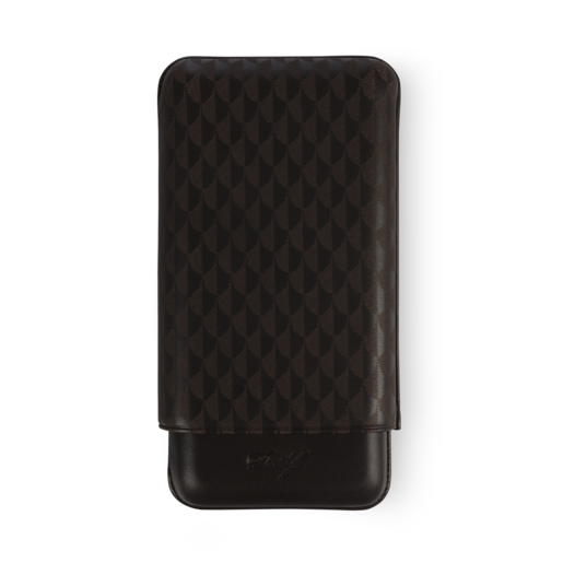 Davidoff Curing Leather Soft Cigar Cases - Brown 3-Finger XL - Main Image - Front