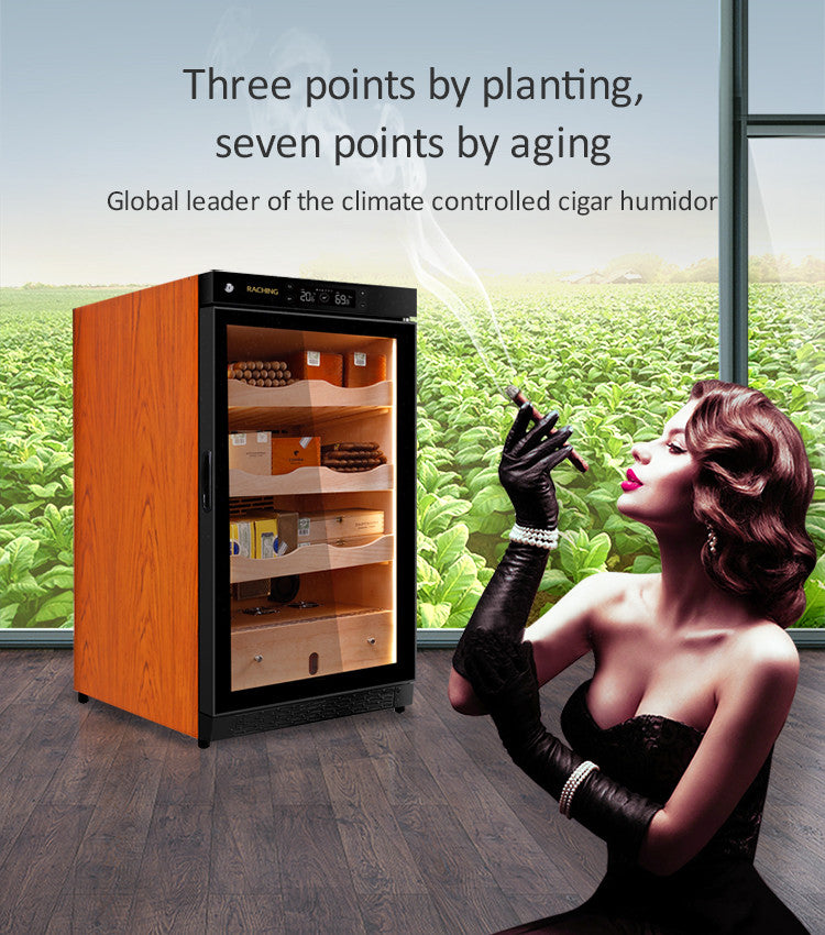 Raching C150A Climate Control Black Wood 400-Cigar Electric Humidor Specifications