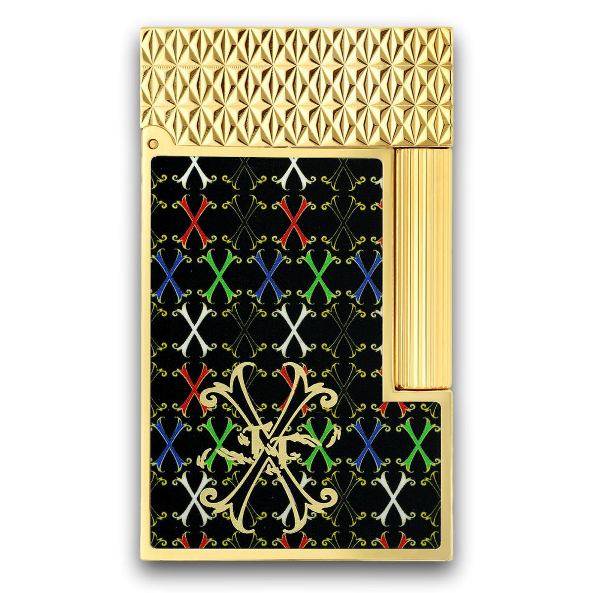 S.T. Dupont Line 2 Fuente OpusX Double Soft Flame Cigar Lighter - Front Facing