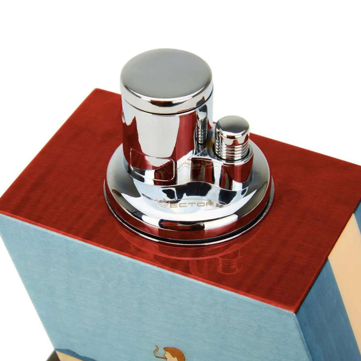 Elie Bleu Small Casa Cubana Torch Flame Triple Jet Tabletop Cigar Lighter - Details