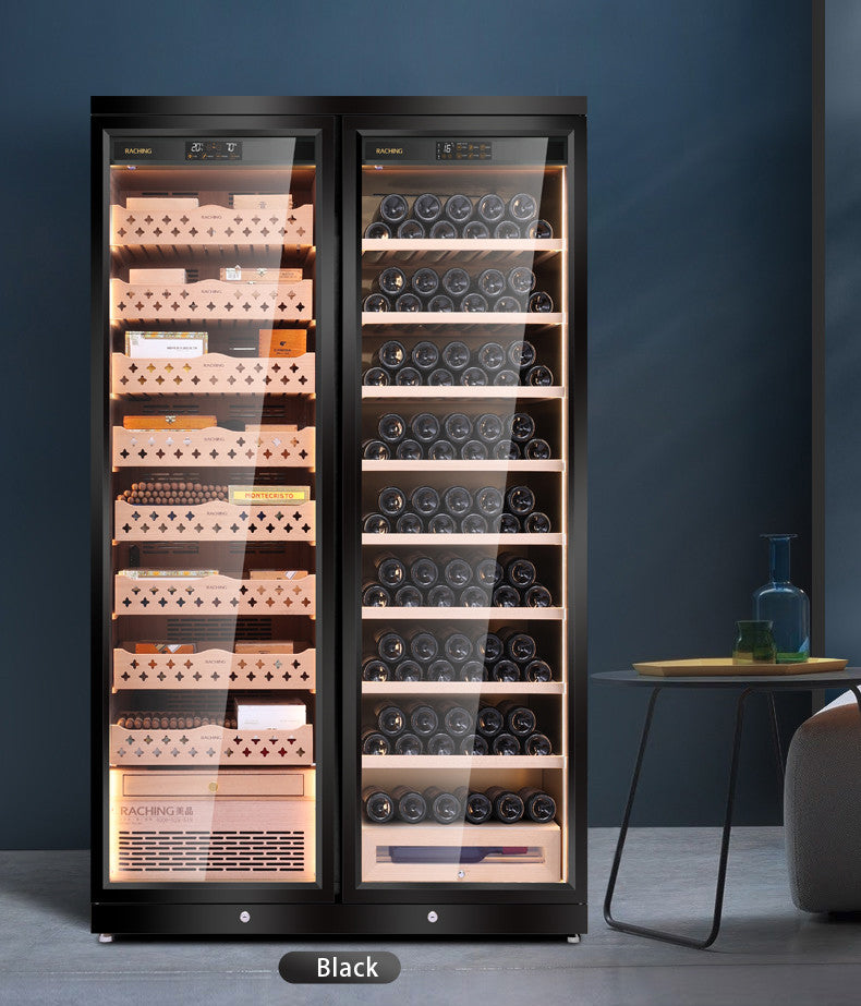Raching CD1200 Climate Control Stainless Steel Double Door 3,200-Cigar Electric Humidor Specifications