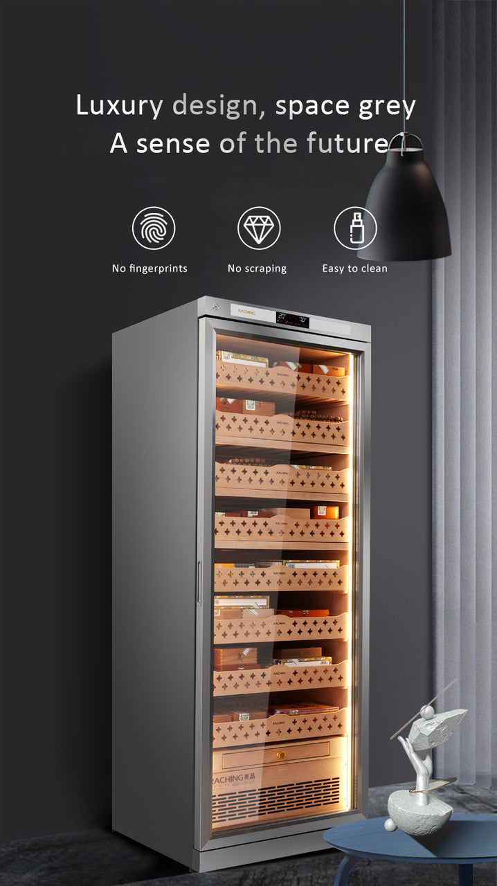 Raching CT48A Climate Control Silver Stainless Steel 4,000-Cigar Electric Humidor Specifications