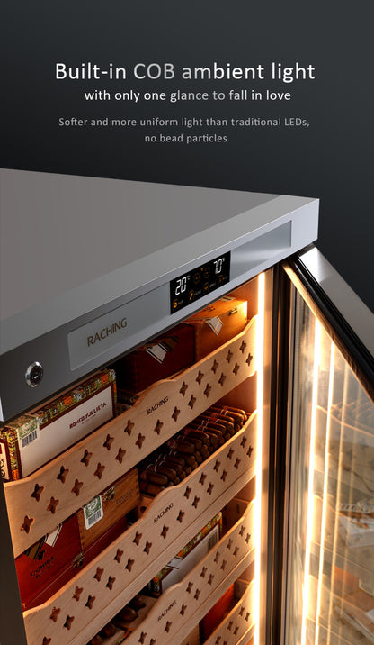 Raching CT48A Climate Control Silver Stainless Steel 4,000-Cigar Electric Humidor Specifications