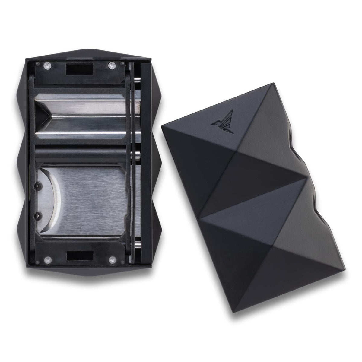 Colibri Quasar Dual Straight & V-Cut Cigar Cutters - Black - Interior Details