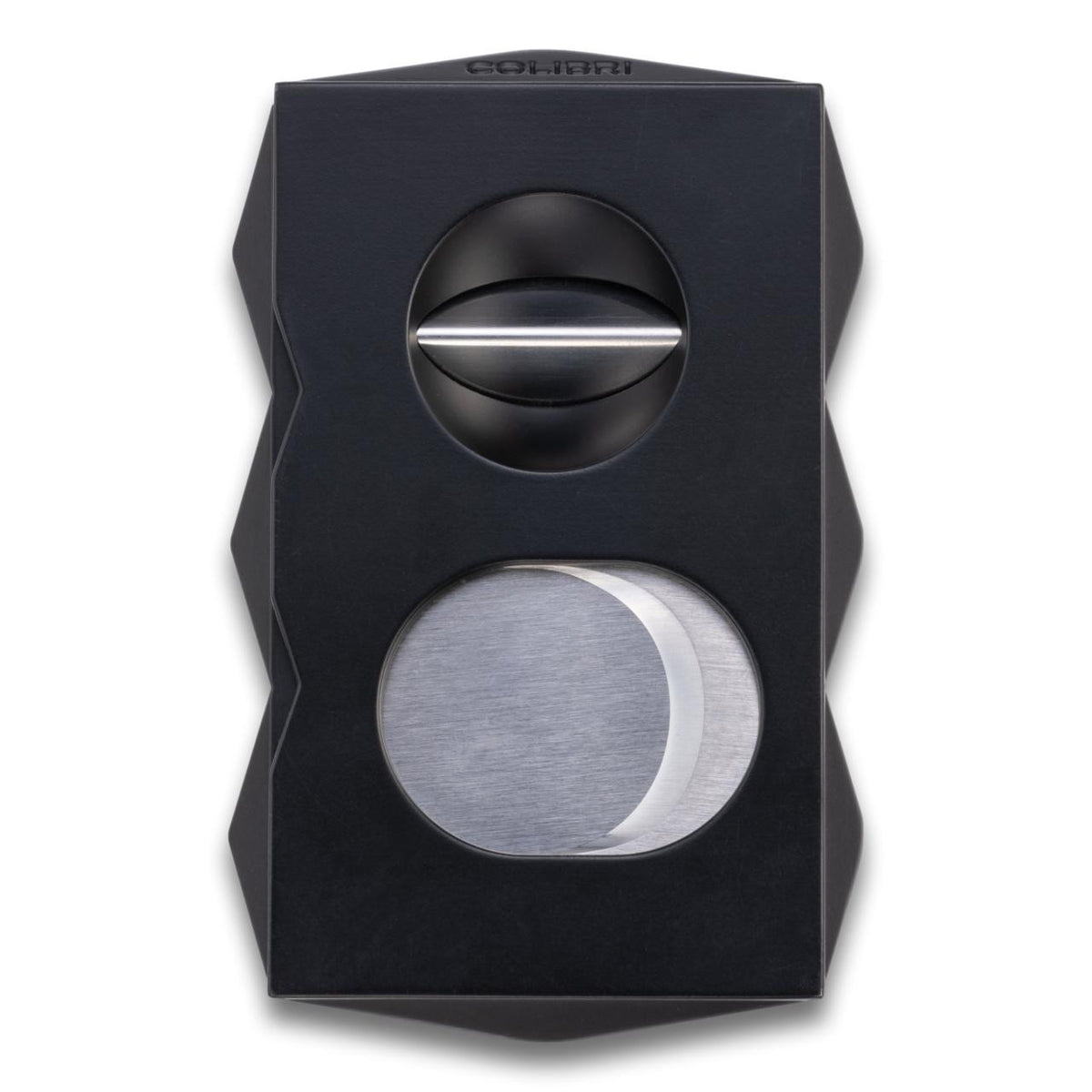 Colibri Quasar Dual Straight & V-Cut Cigar Cutters - Black - Back Side
