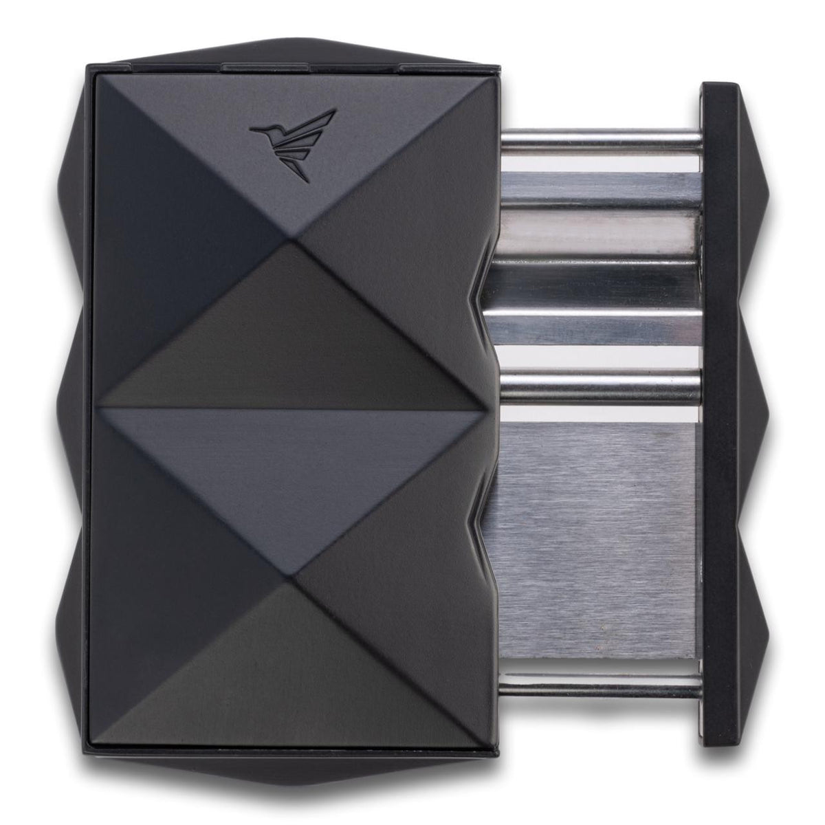 Colibri Quasar Dual Straight & V-Cut Cigar Cutters - Black - Front Blade
