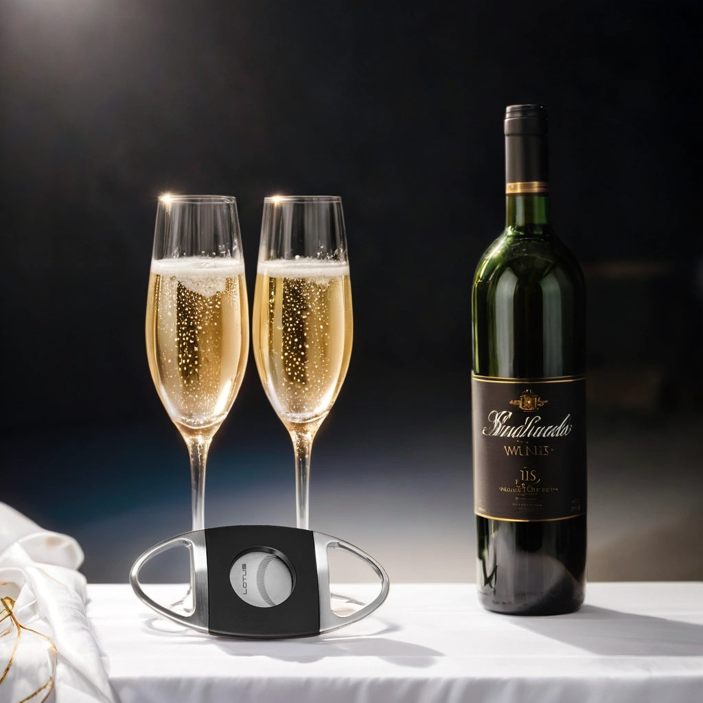 Lotus Jaws Serrated Double Blade Cigar Cutters - Black Matte and Chrome Satin - Lifestyle