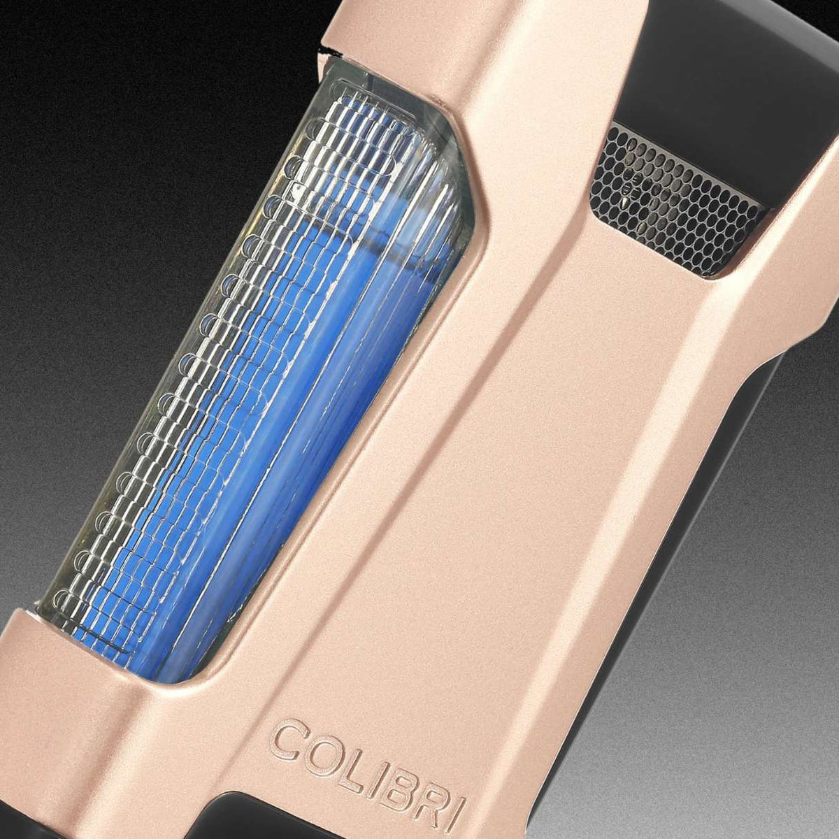 Colibri Rebel Torch Flame Double Jet Cigar Lighter - Rose Gold - Details