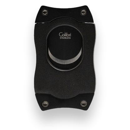 Colibri S-Cut with Black Blades Cigar Cutter - Black - Exterior Back Side