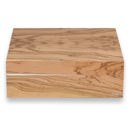 Davidoff Air De Famille Series I Olive Wood Ambassador 80-Cigar Desktop Humidors - Front