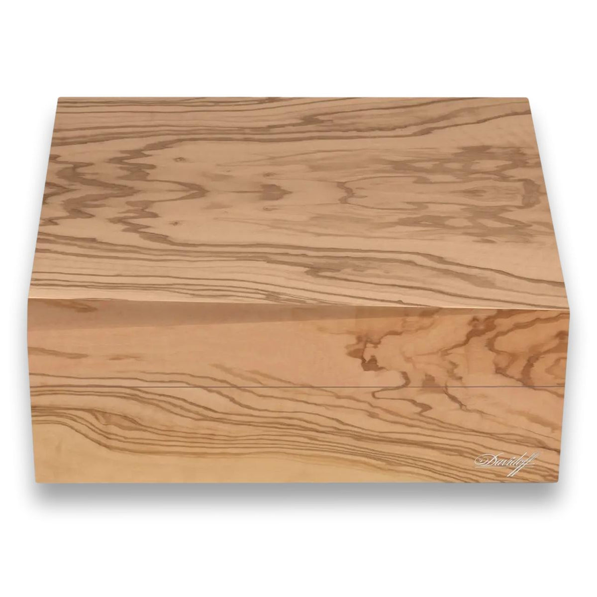 Davidoff Air De Famille Series I Olive Wood Primos 35-Cigar Desktop Humidors - Front
