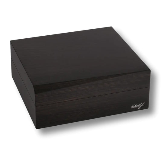Davidoff Air De Famille Series II Smoked Oak Primos Brilliant 35-Cigar Desktop Humidors - Main Image - Right Facing