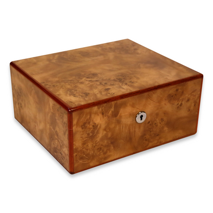 Diamond Crown Wesley 40-Cigar Desktop Humidor - St. James Series (DC-HUM-WESLEY-40) Exterior 3