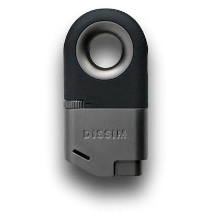 Dissim Inverted Soft Flame Pipe Lighter - Black -Inverted