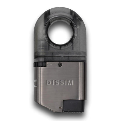 Dissim Sport Inverted Torch Flame Cigar Lighter - Black - Front Inverted