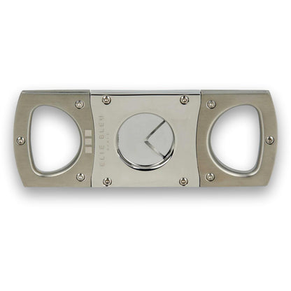 Elie Bleu EBC1 Square Double Blade Cigar Cutters - Satin - Main Image - Front