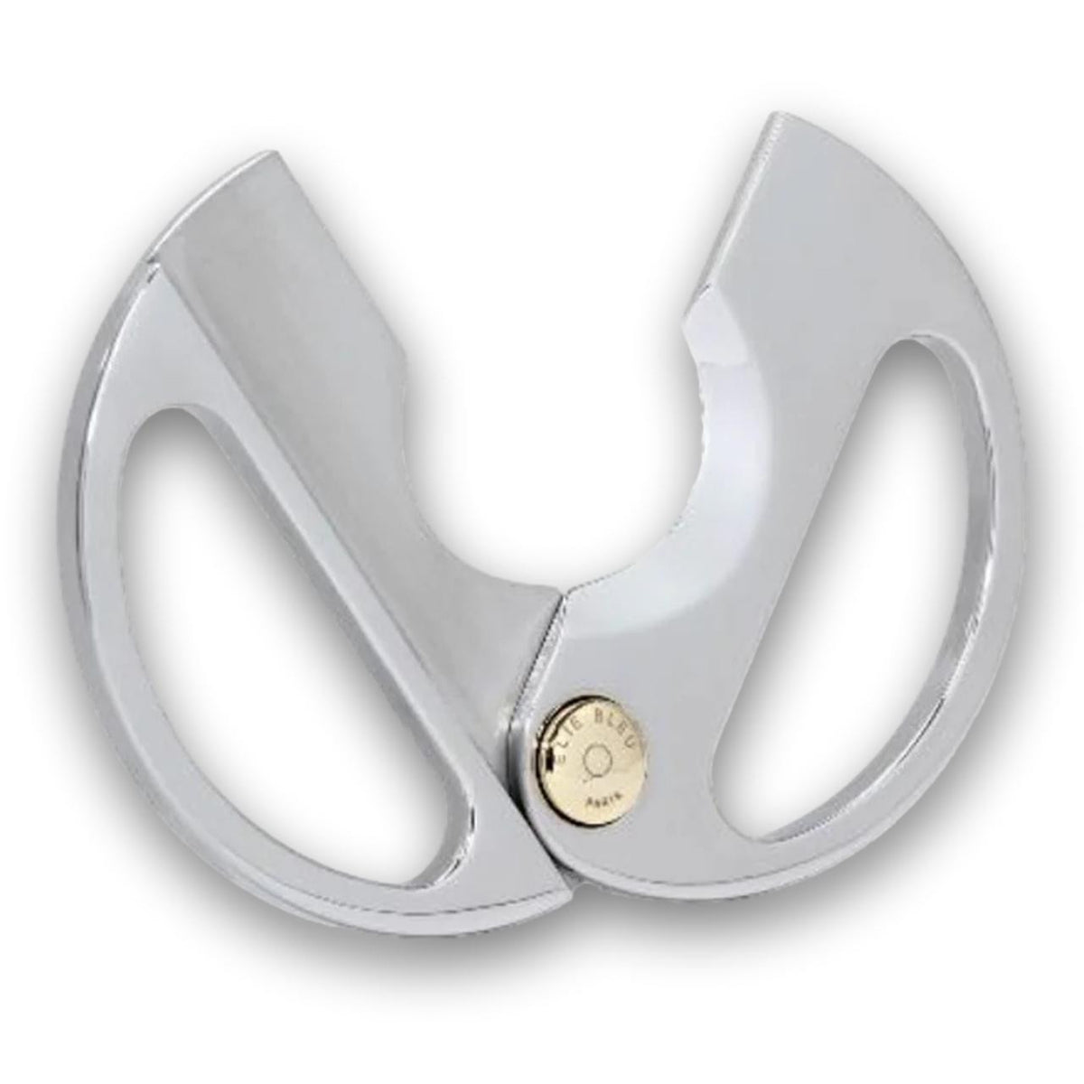 Elie Bleu EBC2 Round Double Blade Cigar Cutters - Silver - Blade Details