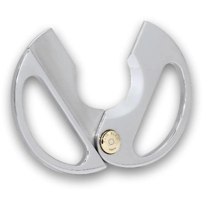 Elie Bleu EBC2 Round Double Blade Cigar Cutters - Silver - Blade Details