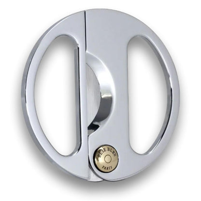 Elie Bleu EBC2 Round Double Blade Cigar Cutters - Silver - Main Image - Front