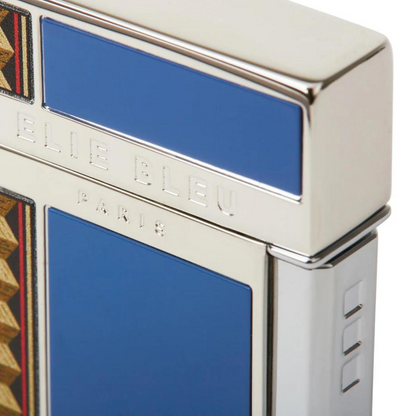 Elie Bleu La Flor de Alba J-14 Torch Flame Single Jet Cigar Lighter - Blue - Main Image - Left Facing