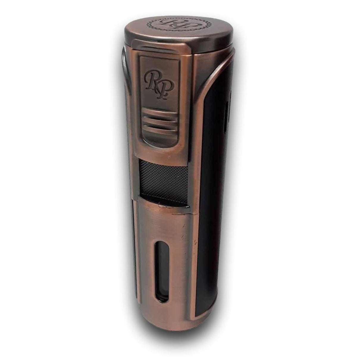 Rocky Patel Envoy Torch Flame Five Jet Cigar Lighter - Black & Copper - Main Image