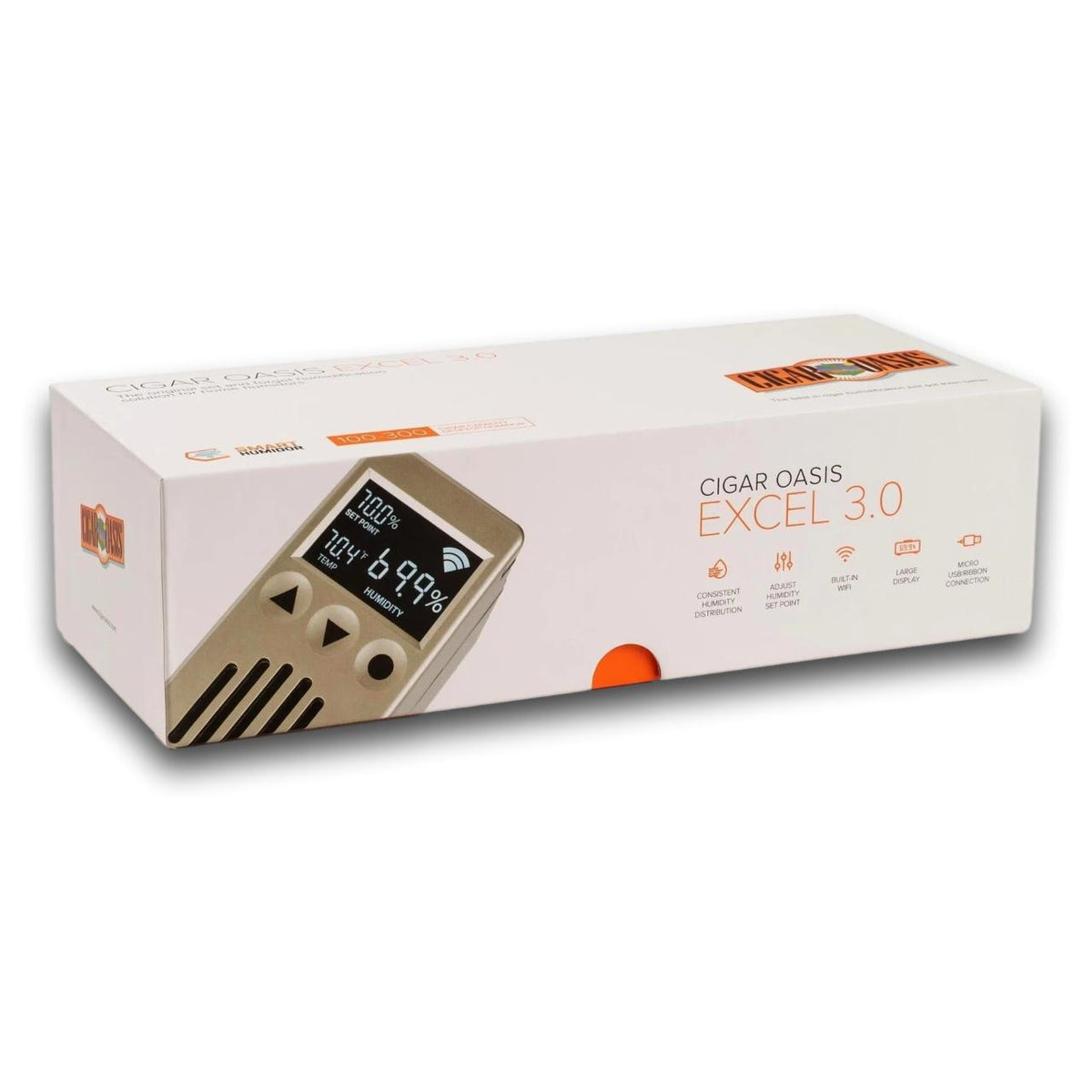 Cigar Oasis Excel 3.0 Electronic Humidifier - Product Gift Box