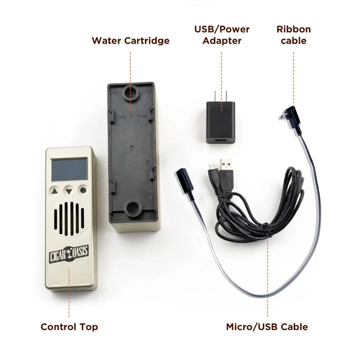 Cigar Oasis Excel 3.0 Electronic Humidifier - Parts