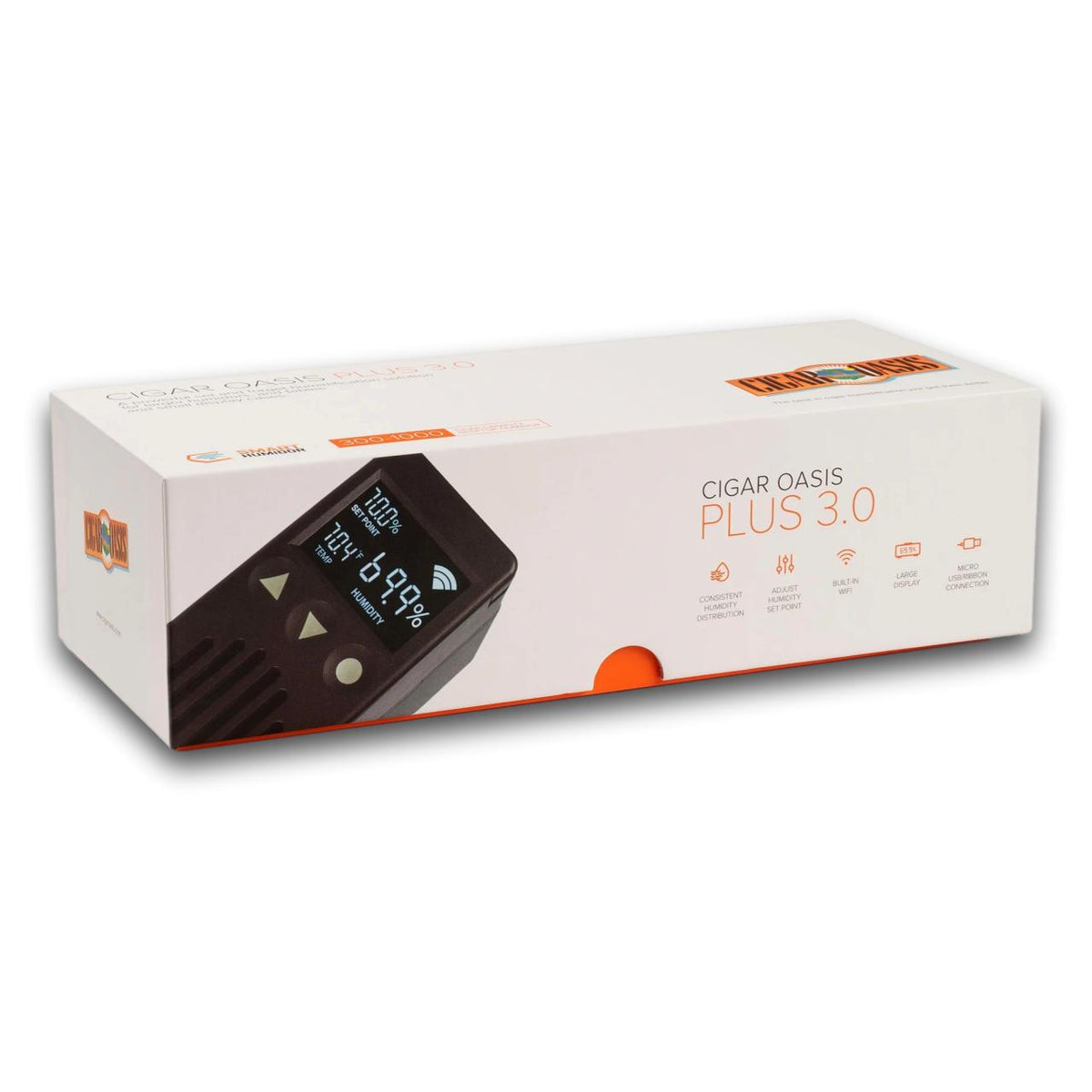 Cigar Oasis Plus 3.0 Electronic Humidifier - Product Gift Box