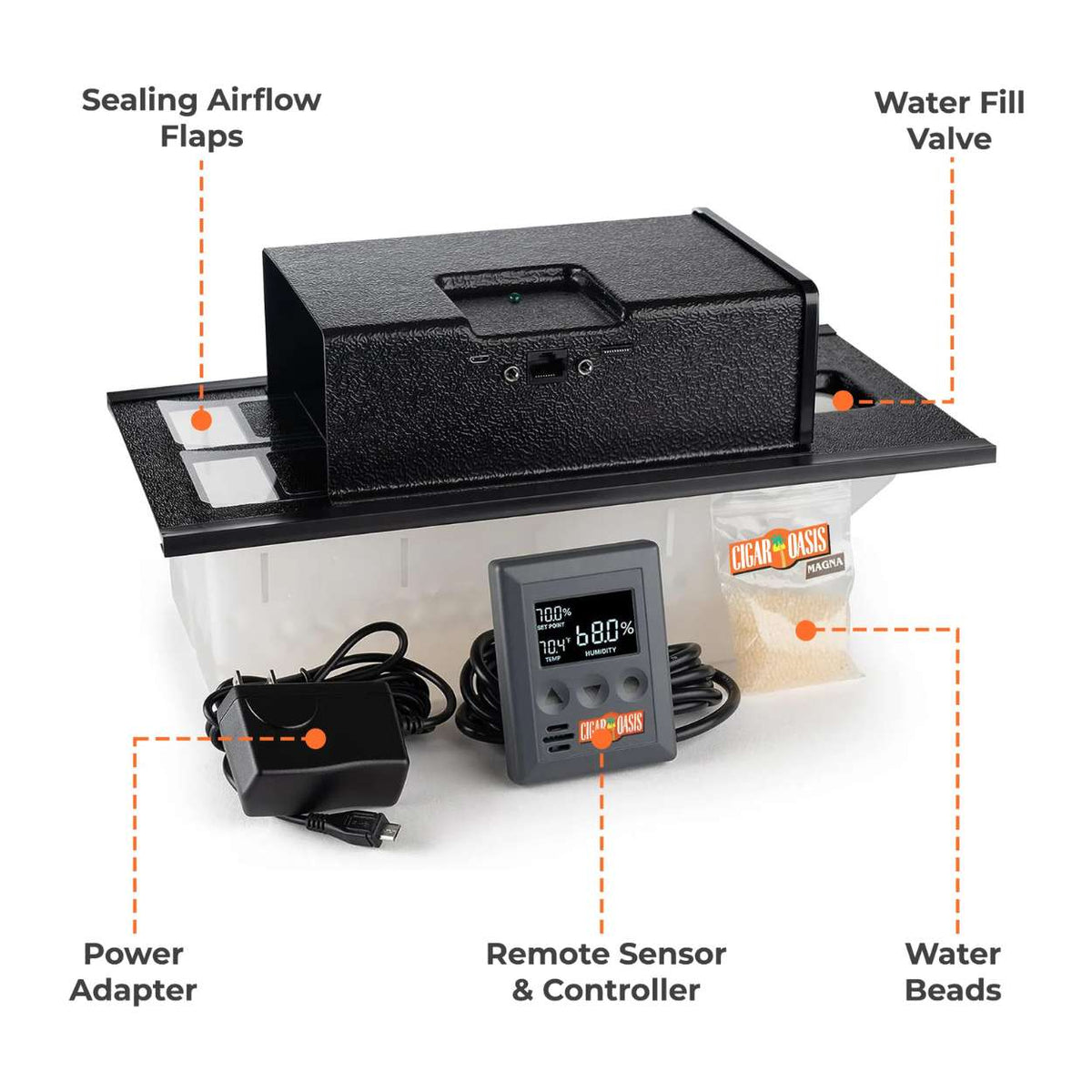 Cigar Oasis Magna 3.0 Electronic Humidifier - Parts