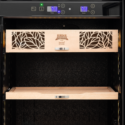 Humidor Supreme Temperature and Humidity Controlled 2,500-Cigar Electric Humidor - Details