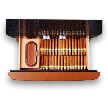 Afidano L6 Leather Series 1500-Cigar Electric Humidor - Drawer