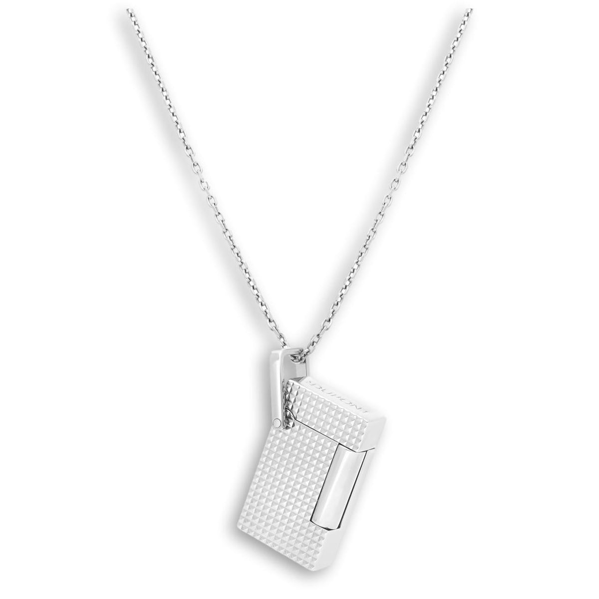 S.T. Dupont Line 2 Necklace Soft Flame Cigar Lighter - Silver -  Left Facing