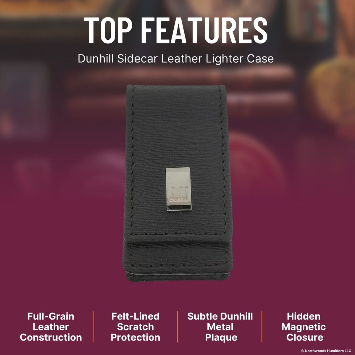 Dunhill Sidecar Leather Lighter Case - Top Features