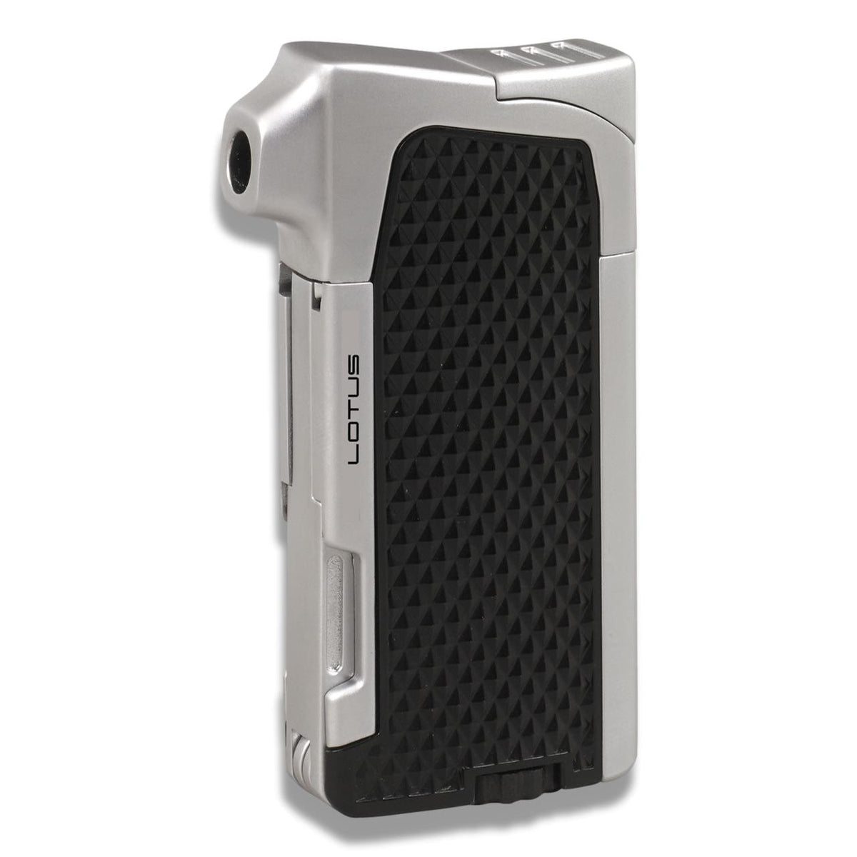 Lotus Condor Soft Flame Pipe Lighter - Black & Chrome - Main Image