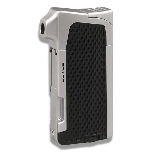 Lotus Condor Soft Flame Pipe Lighter - Black & Chrome - Main Image