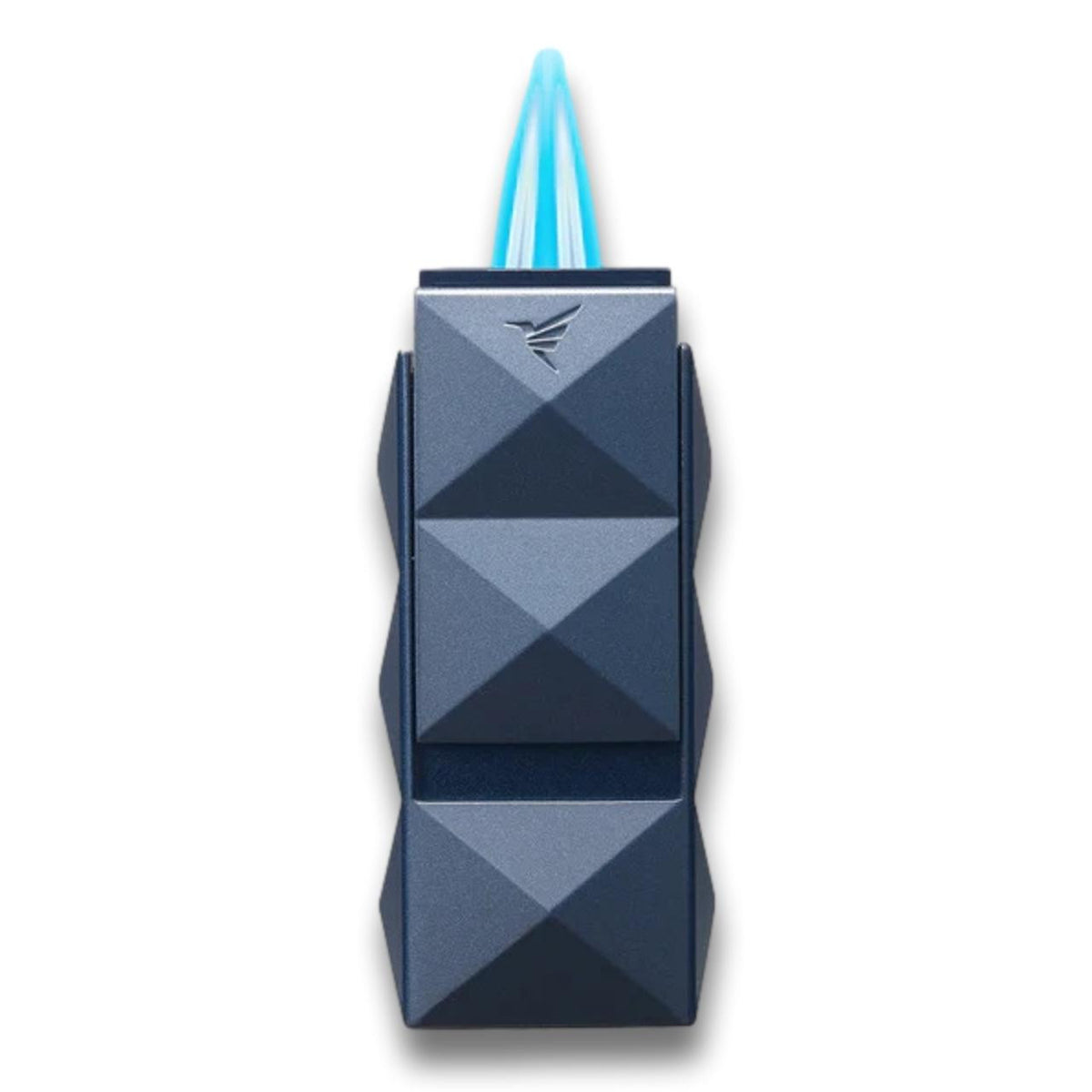 Colibri Quasar II Torch Flame Double Jet Cigar Lighter - Navy - Flame