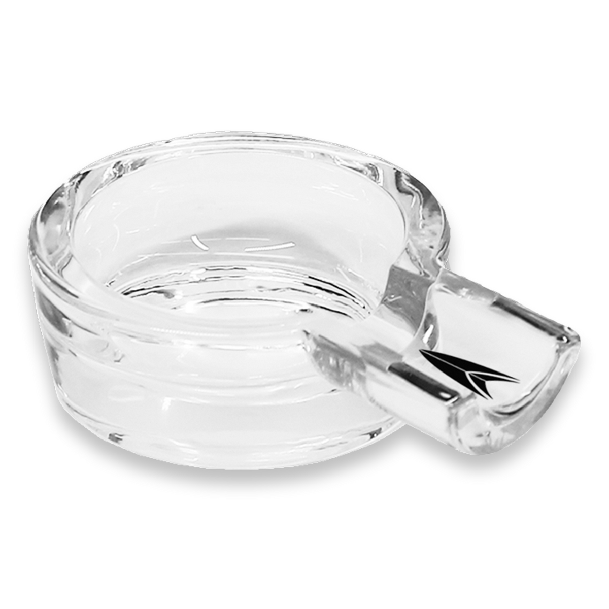 Lotus Clarity Glass 1-Cigar Ashtray  - Exterior Side