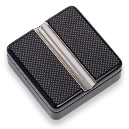 Bey-Berk Carbon Fiber Single Cigar Ashtray (C311)