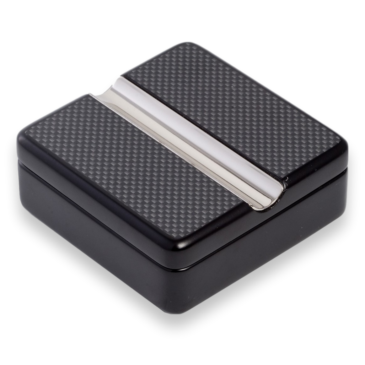 Bey-Berk Carbon Fiber Single Cigar Ashtray (C311)
