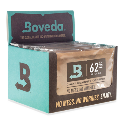 Boveda 62% RH Humidity 12-Pack, Large 67 gram (BV-HDF-62-12PK-67G)