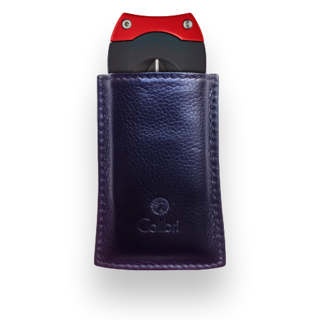 Colibri Leather Case For Lighter Or Cutter - Large (CR-CTC-CRRY-L-BK) Exterior with Lighter Back