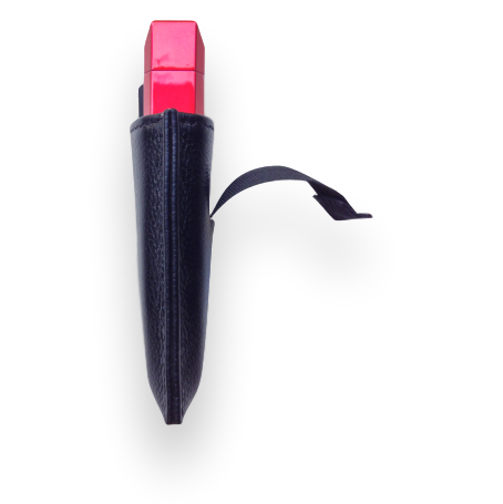 Colibri Leather Case For Lighter Or Cutter - X-Large (CR-CTC-CRRY-XL-BK) Exterior with Lighter Side