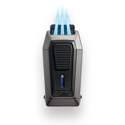 Colibri Quantum Triple-Jet Lighter With V-Cut Exterior with Flame