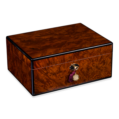 Daniel Marshall 30100 Signature Series 100-Cigar Humidor - Precious Burl Wood (30100.3)